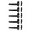 5X Door and Window Handle Lock Casement Window Lock Wheel Handle Black 1