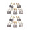 20 Pcs Carbon Brushes 18 x 16 x 7mm CB203 for 1