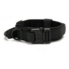 (Black, M(14-17.5")) Military Tactical Medium Large Dog Collar