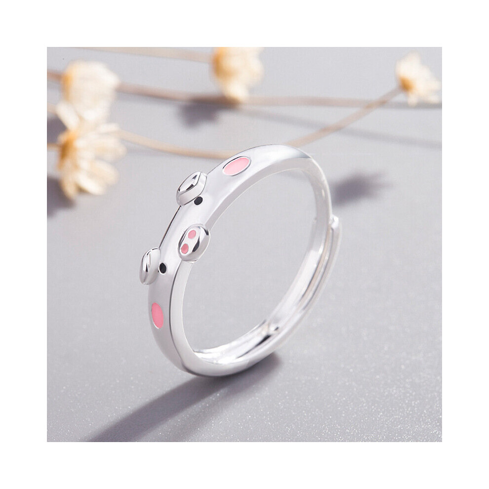 Silver Cat Ear Finger Ring Open Jewelry Ring For Women Young Girl Child Gift Adjustable Ring-image-OPC-PBRJYFZ-NEW