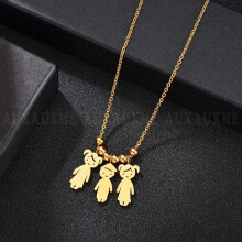 (White, 35cm) Nextvance Stainless Steel Name Date Child Baby Boy Girl Engrave Necklace Family Pendant for Birthday Memorial Gift