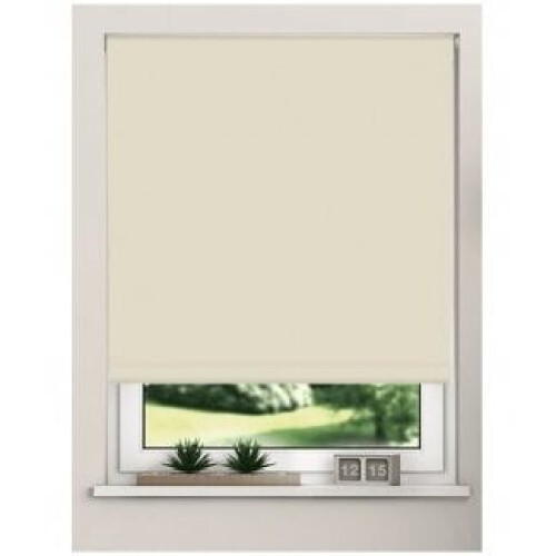 Trimmable Thermal Blackout Roller Blinds90cm  Natural
