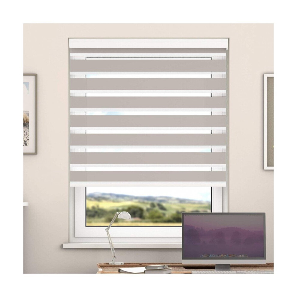Day And Night Zebra Roller Blind with Cassette (Amphora,  130cm x 220cm)-image-OPC-PBRK8VJ-NEW