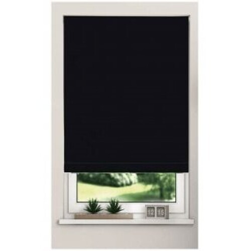 Trimmable Thermal Blackout Roller Blinds60cm Black