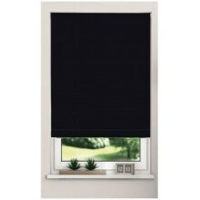 Trimmable Thermal Blackout Roller Blinds - 100cm, Black, with fittings & child safety device