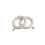 Wooden Curtain Pole Ring Hooks with Eyes8 White Rings 1