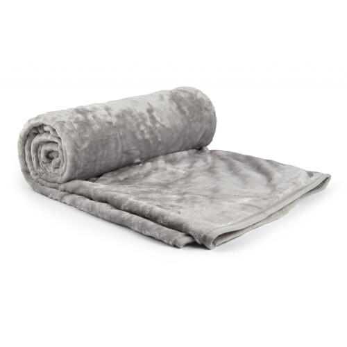 Cosy Fleece Blanket in Silver