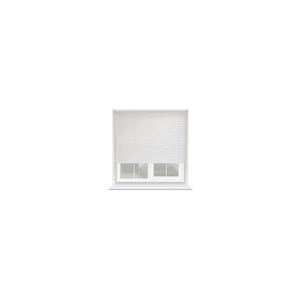Newedgeblinds Dim Out Pleated Blind Shade90cm White Pleated Blind