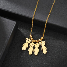 (White, 70cm) Nextvance Stainless Steel Name Date Child Baby Boy Girl Engrave Necklace Family Pendant for Birthday Memorial Gift
