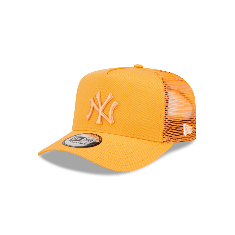 New Era Mens 9Forty Tonal Mesh Trucker Cap ~ New York Yankees Orange