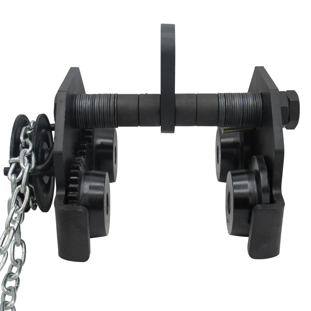 1 Ton 6 Metre Geared Trolley - 1T Lifting Beam Hoist 6M Girder Travel Overhead 1000Kg 600988486522