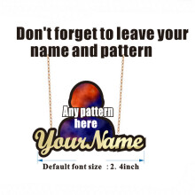 BeHoney Cartoon Name Basketball Baseball Football Character Pet Pendant Necklace for Kids Children