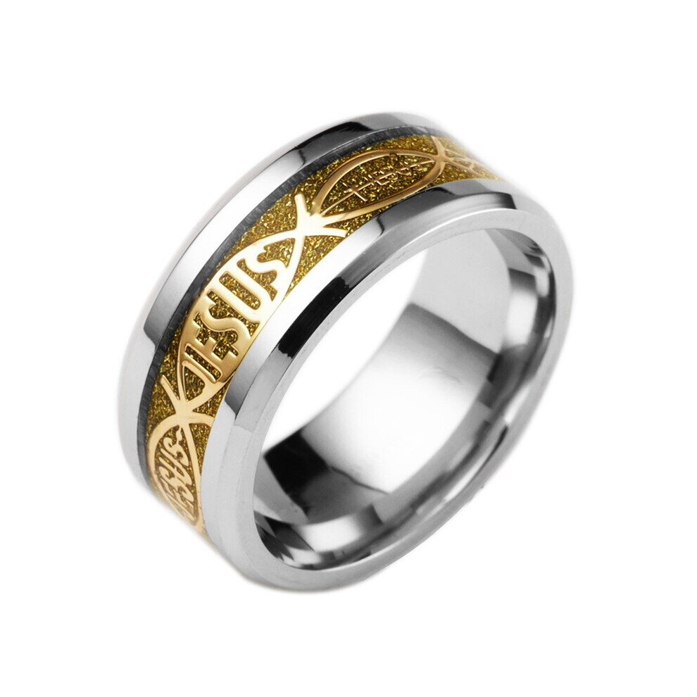 Jesus Letter 316 L Stainless Steel Ring For Religious Christian Men Women Gift Jewelry Serenity Male Bible Cross Ring-image-OPC-PBRKGPJ-NEW