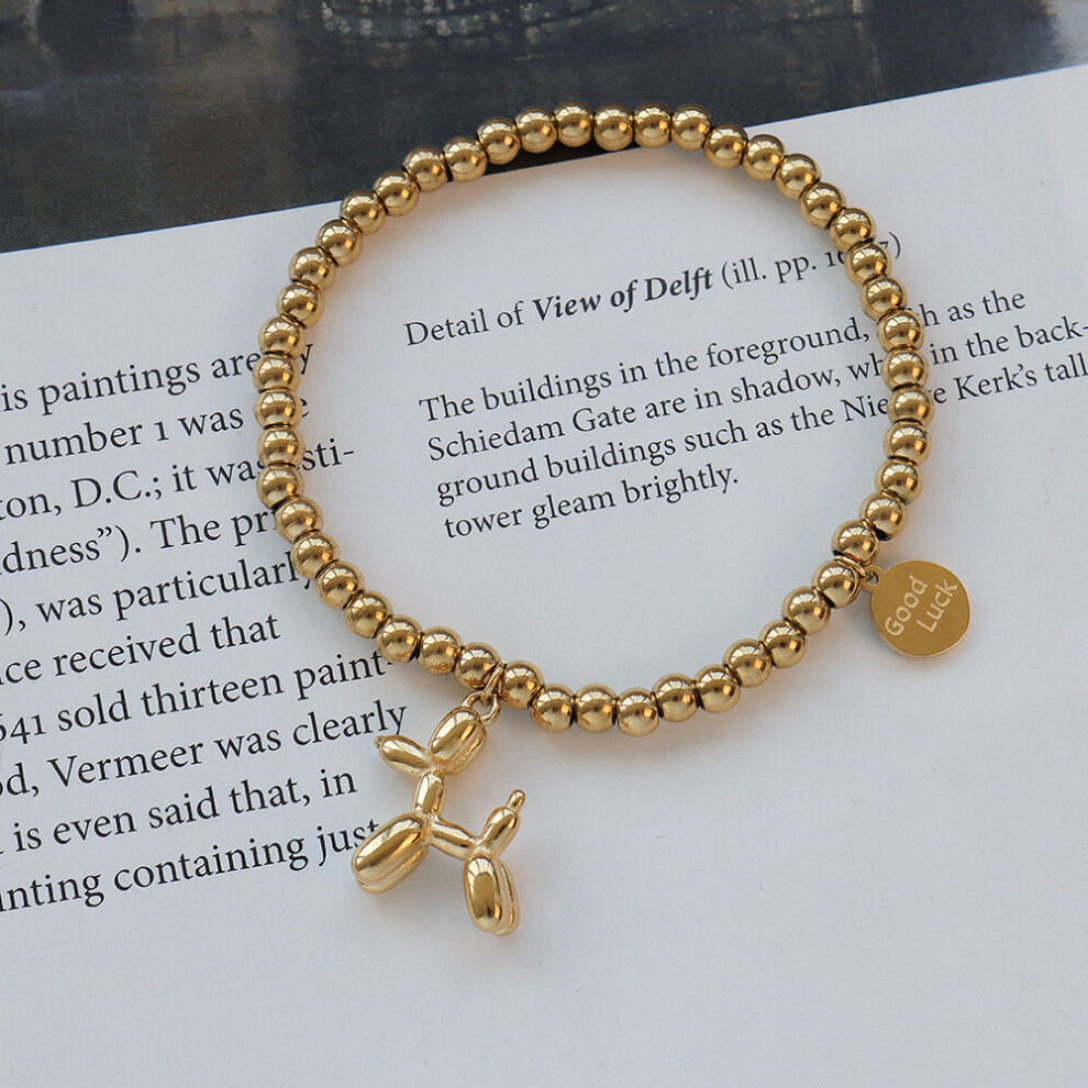 Ball Balloon Puppy Elastic Cord Bracelet For Love Woman Jewelry Party Gift-image-OPC-PBRKRH6-NEW