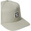 DC DC Shoes 6 Panel Snapback Curved Peak Cap ~ Sureshot Light Grey 5