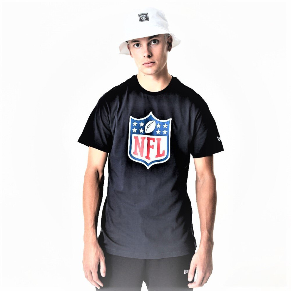 (L) New Era Mens NFL Shield Graphic T-Shirt ~ NFL Navy