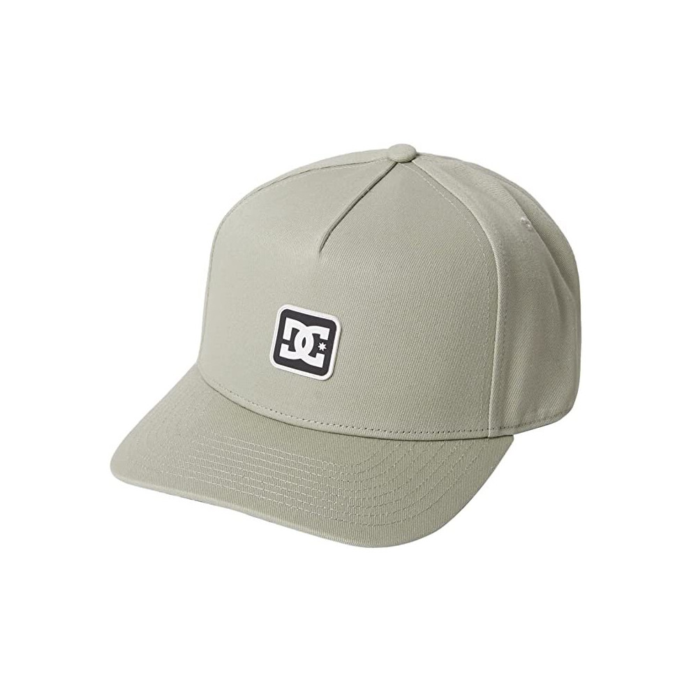 Dc Shoes 6 Panel Snapback Curved Peak Cap ~ Sureshot Light Grey