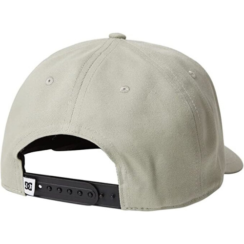DC DC Shoes 6 Panel Snapback Curved Peak Cap ~ Sureshot Light Grey 1