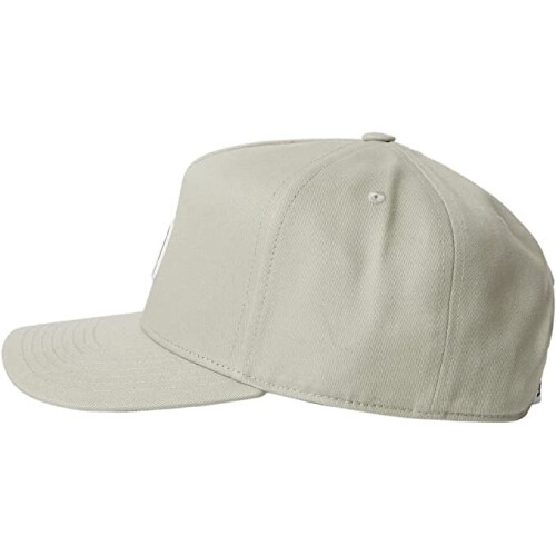 DC DC Shoes 6 Panel Snapback Curved Peak Cap ~ Sureshot Light Grey 2