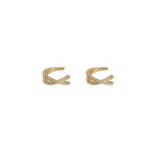 Cross Zircon Clip Earrings For Women Girls Party Earcuff Without Piercing Earring Party Wedding Jewelry Accessories