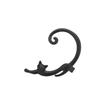 European and American Retro Jewelry Smooth Cat Ear Earcuff Clip Earrings for Women Clip Earrings