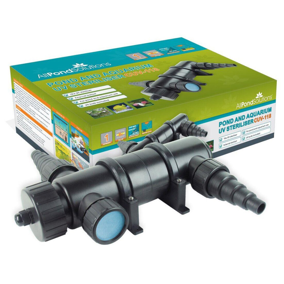 Allpondsolutions 18W Pond & Aquarium Uv Steriliser Cuv-118 Light