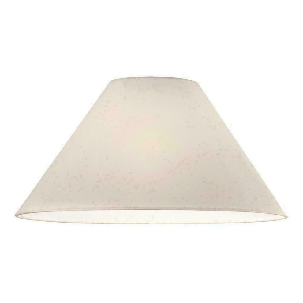 Sales Today Interior (18" Coolie) Cotton Textured Fabric Coolie Shade & Lampshade Cream