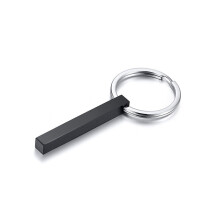 Long Vertical Bar Necklace for Women Men Engrave Persoanlized Name Initial Pendant Stainless Steel Inspiration