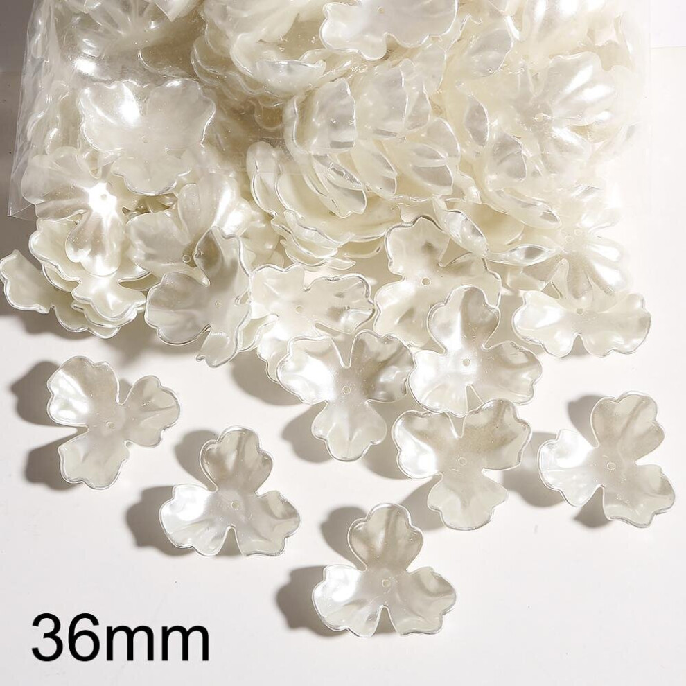 10pcs/lot Acrylic Spacer Beads Pearl Flower End Bead Caps For Jewelry Making Findings Accessories DIY Needlework Materials-image-OPC-PBRM7NC-NEW
