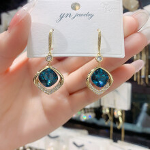 High Dangle Earrings for Women Teardrop Engagement Wedding Pendant Earings Jewelry brinco