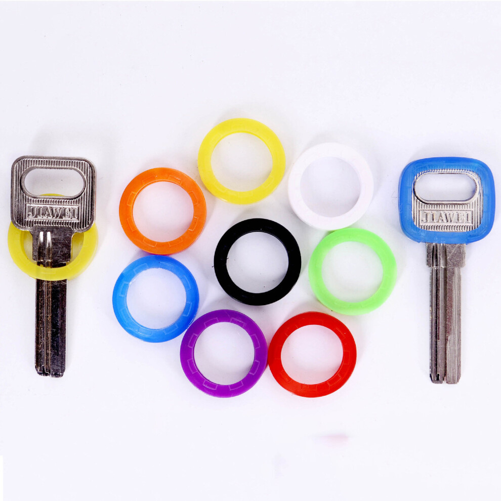 8Pcs/16Pcs Mixed Hollow Rubber Key Covers Round Soft Silicone Keys Locks Cap Elastic Topper Keyring 885485843232