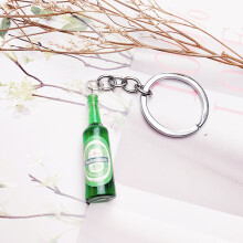 Wine Bottle Keychain Resin Simulation Mini Beer Cocktail Vodka Men Women Boyfriend Key Chain Alcohol Father's Gift