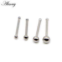 4PCS Surgical Stainless Steel Ball Nose Screw Ring L Rose Nose Stud Retainer Holder Piercing Body Jewelry 20g