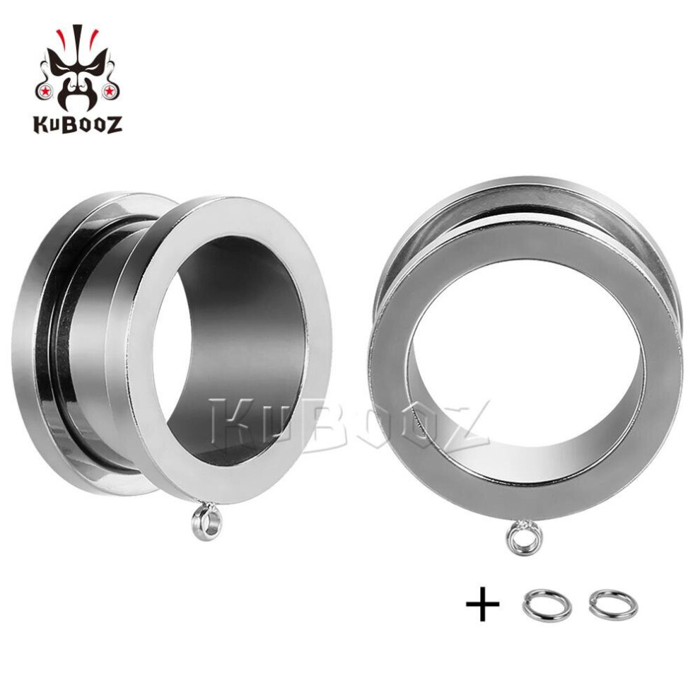 (Gold-color, Pink) Kubooz Ear Piercing Tunnels Ear Expanders Surgical Stainless Steel Classical Gagues Sell By Pair-image-OPC-PBRNR5B-NEW