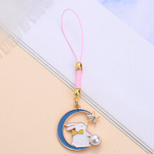 Charms Cartoon Animal Cat Mobile Phone Chain Bag Phone Strap Keychain Rope Decoration for Couple Jewlery