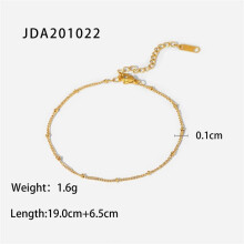 Youthway 18 K Anklet Classic Ball Chain for Women Stainless Steel Jewelry Summer Chain Anklet for Women Girl