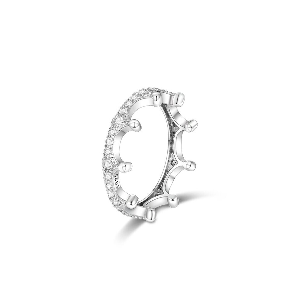 Engagement Finger Ring 925 Silver Women Stackable Rings Anniversary GIft For Lover Heart Sparking Zircon-image-OPC-PBRP79T-NEW