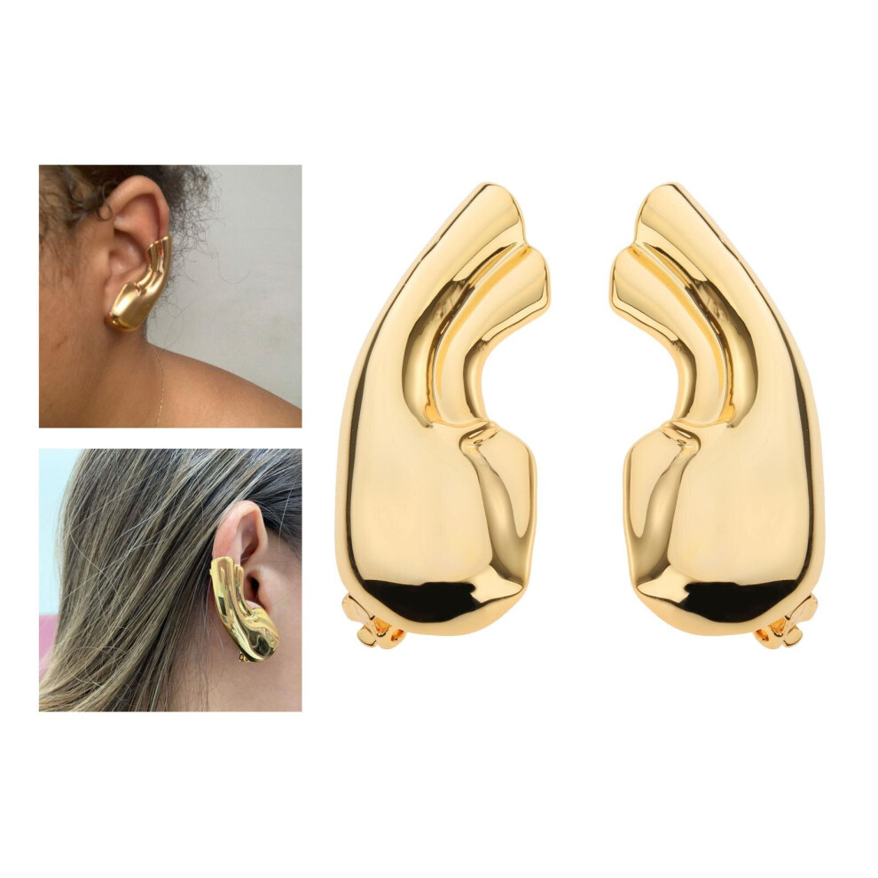 Earlobe Ear Cuff Clip On Earrings Without Piercing For Women Men Auricle Earings Punk-image-OPC-PBRP7F9-NEW
