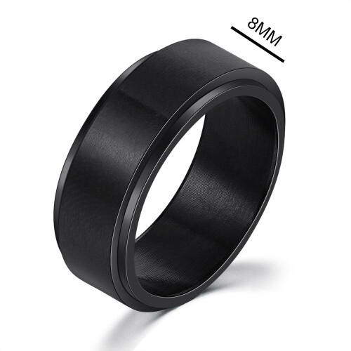 Rotate Freely Spinning Stainless Steel Anxiety Ring For Women and Men ...