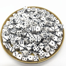 50PCS/Lot 6 Sided Portable Drinking Dice 6MM Acrylic Round Corner Board Game Dice Party Gambling Game Cubes Digital Dices#QN02
