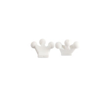 10pcs Crown Silicone Beads Baby Teething Toys Food Silicone DIY Pacifier Chain Pendant Accessories Baby teethers