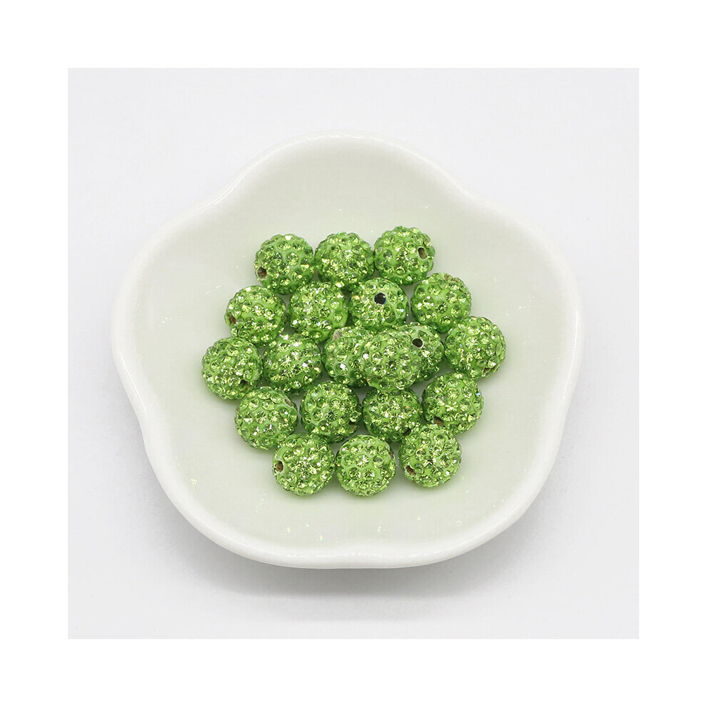 10MM 20pcs Charm Clay Disco Ball Pave Crystal Spacer Loose Beads For Jewelry Making DIY Necklace Bracelets Pendants Accessories-image-OPC-PBRPHJD-NEW