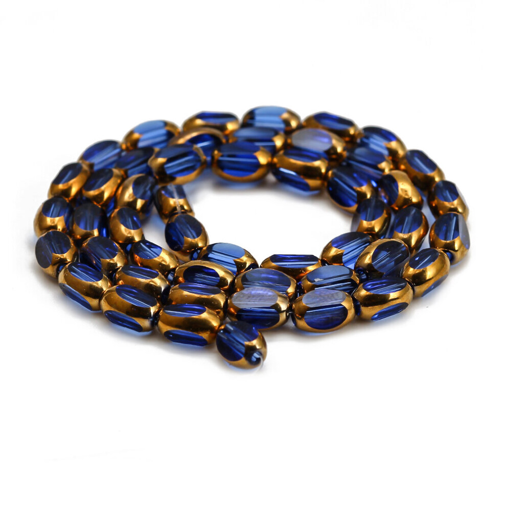 Meibeads 50pcs/lot 4mm*7mm Crystal Ellipsoid Hole Beads Solid Glass Spacer Beads for Jewelry Making DIY Accessories-image-OPC-PBRPJCN-NEW