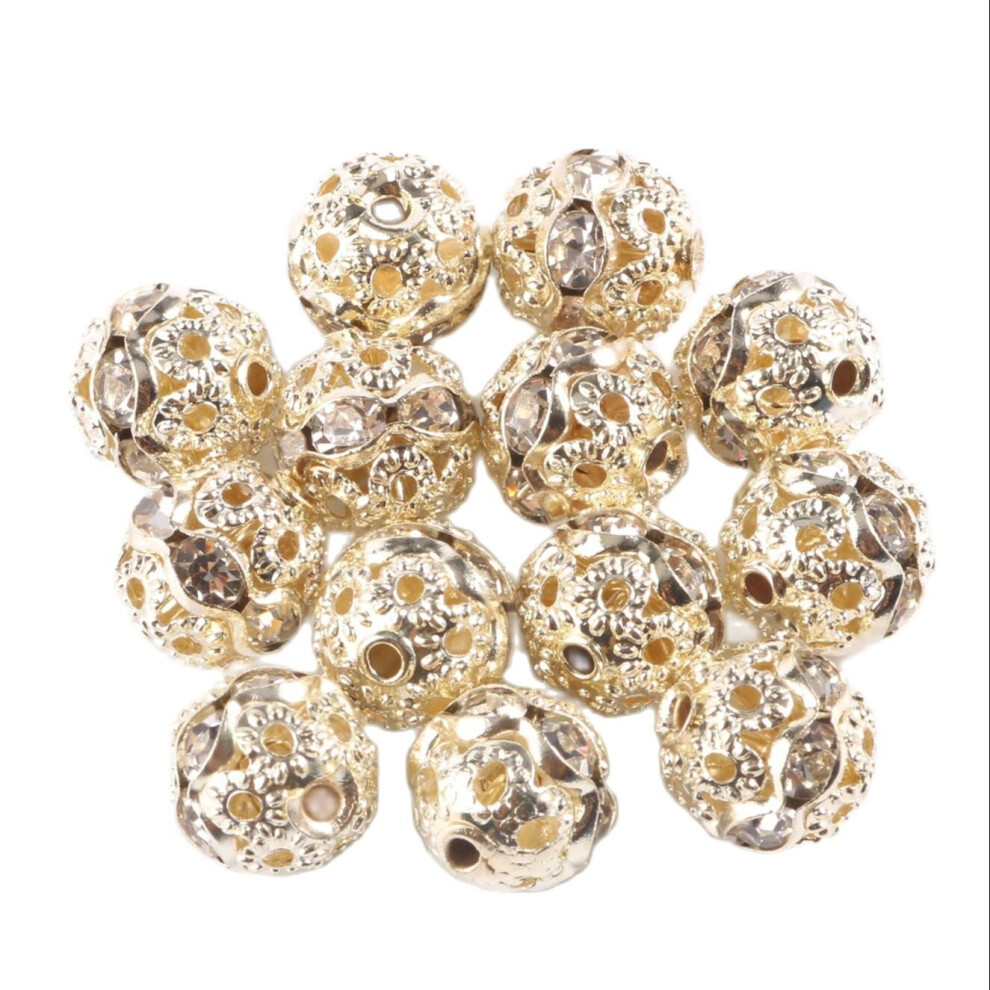 50pcs 9k Rhinestone Balls Shape Crystal Loose Spacer Round Beads for Jewelry Making DIY Bracelet Accessories 6mm 8mm-image-OPC-PBRPNVG-NEW