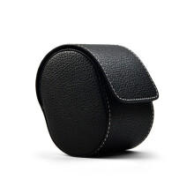 PU Leather Wristwatch Box Travel Portable Jewelry Bag Two Layer of Cowhide Watch Organizer
