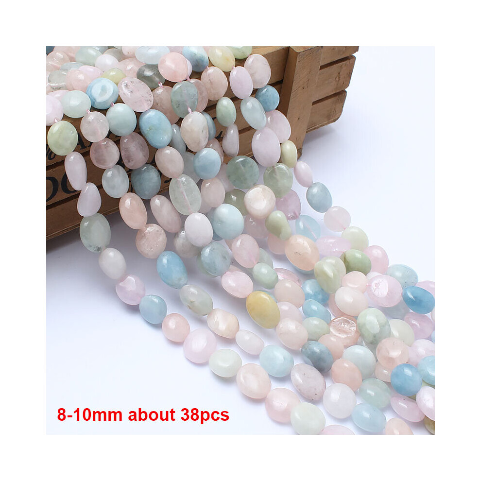 Natural Stone Irregular Faceted Round Colorful Morganite Round Loose Spacer Beads DIY Accessories for Jewelry Bracelets Making-image-OPC-PBRQDKW-NEW