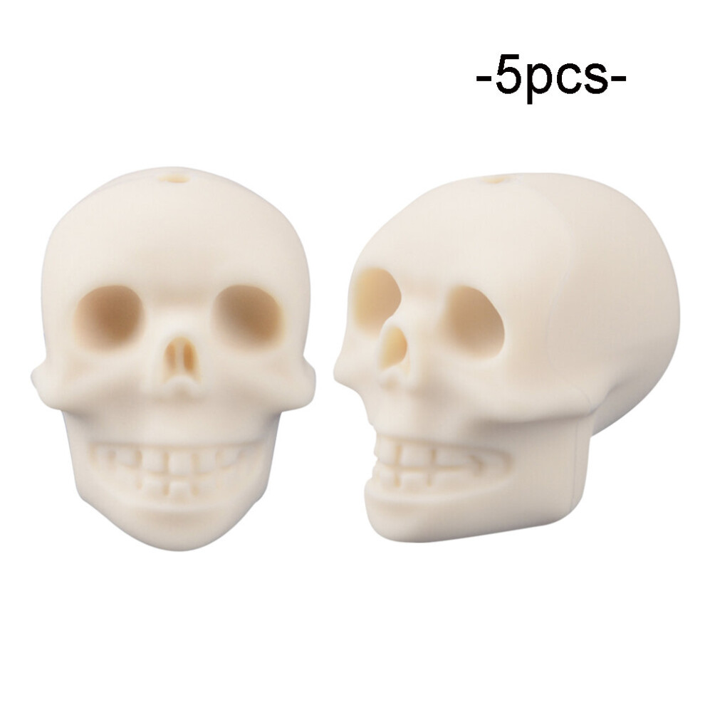 Skull Silicone Beads BPA Person Cranial Head Food Silicone Geometric Non-toxic Baby Chewable Teething Beads