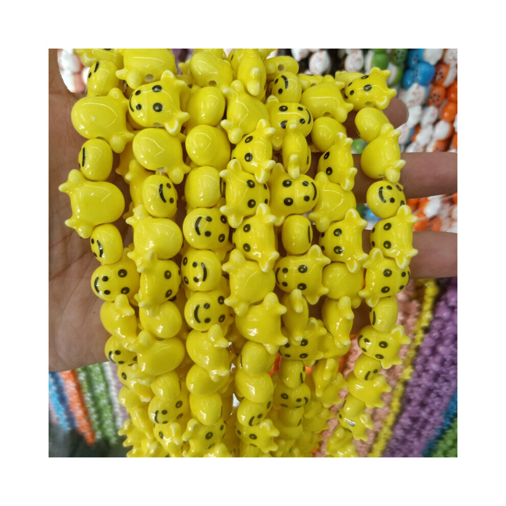 20pcs Loose Spacer Transverse Hole Ceramic Beads 16x19mm Small Ox Head Ceramic Beads For Jewelry Making DIY Bracelet-image-OPC-PBRQM5V-NEW