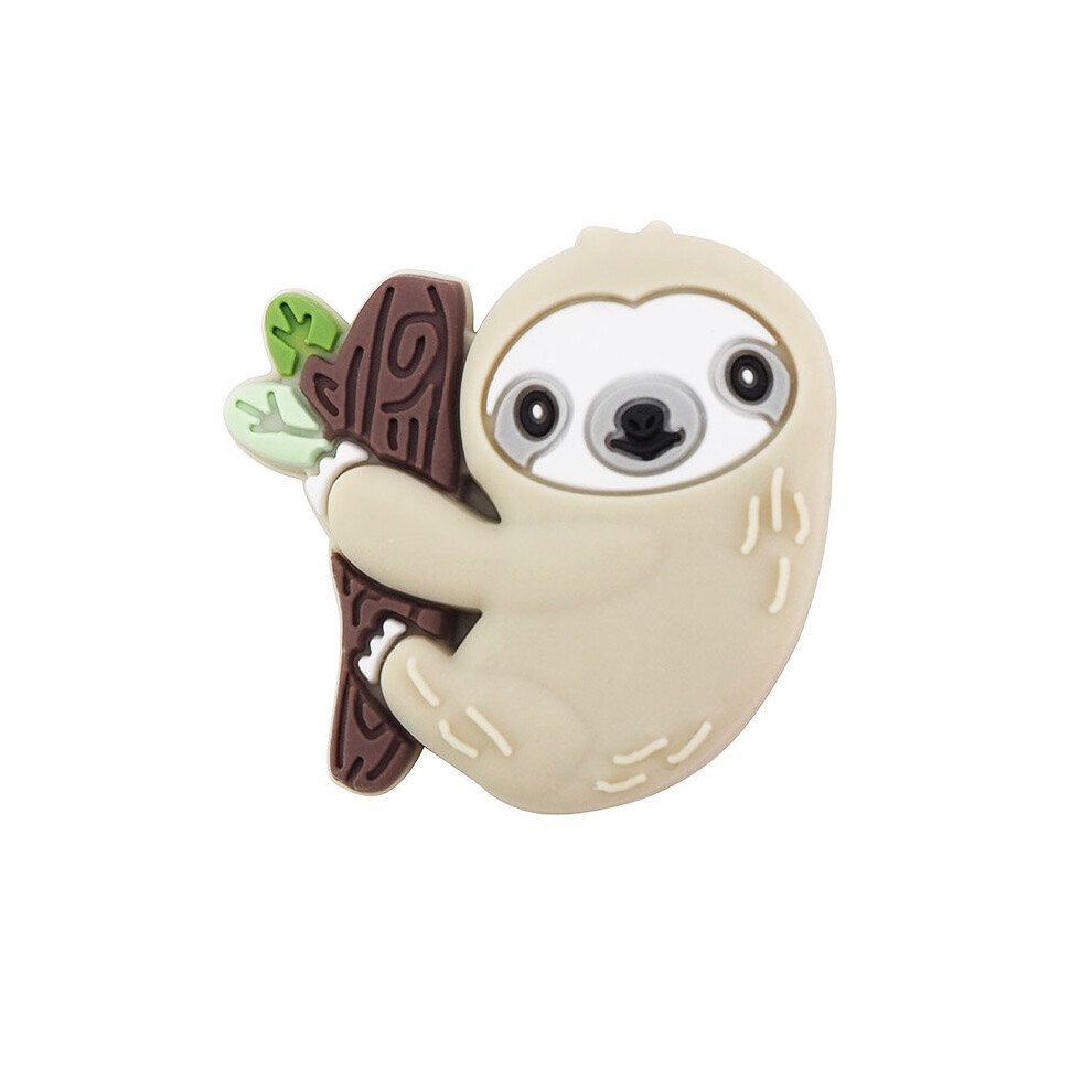 Chengkai 10pcs Silicone Sloth Beads Cartoon Teether DIY Baby Pacifier Teething Making Necklace Sensory Toy Food Beads