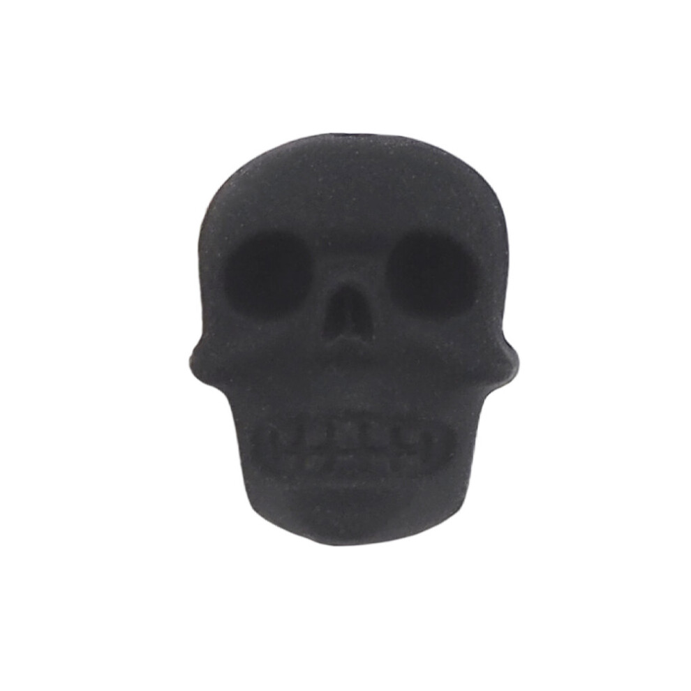 Chenkai 10pcs Skull Beads Baby Halloween Silicone Bead BPA Teething Infant Chewable Dummy Necklace Pacifier Toy Accessories